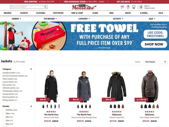 MooseJaw Jackets review, a site that is one of many popular Popular Jacket Stores
