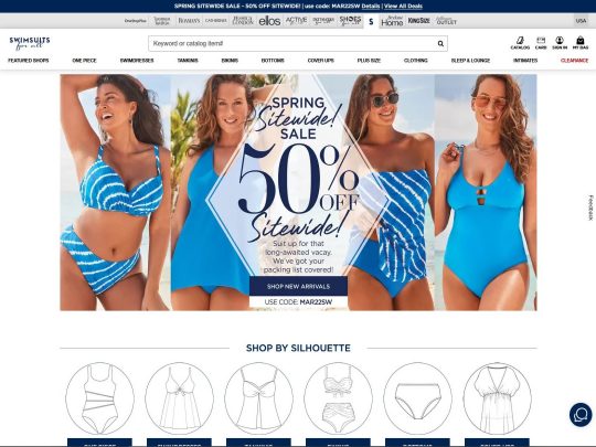 SwimSuitsForAll review, a site that is one of many popular Women's Swimwear Stores