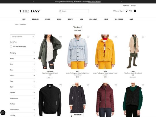 TheBay Jackets Picture