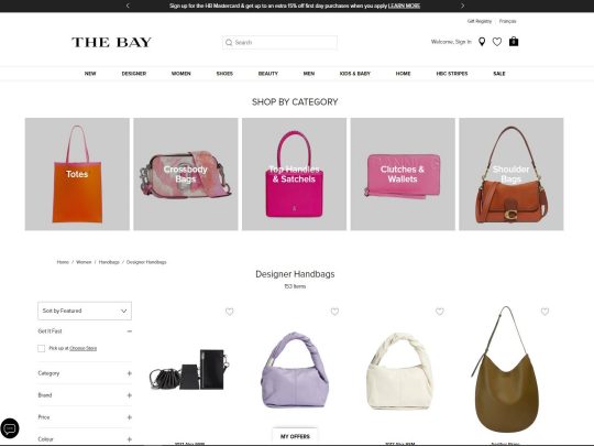 TheBay Handbags review, a site that is one of many popular Popular Handbag Stores