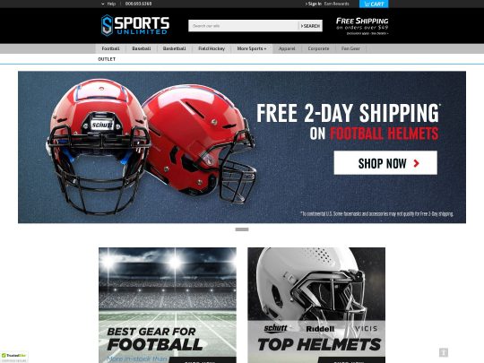 Sports Unlimited Inc review, a site that is one of many popular Sports Clothing Stores