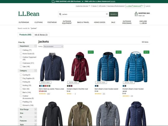 LLBean Jackets Picture