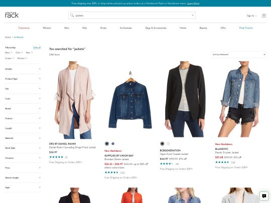 NordstromRack Jackets review, a site that is one of many popular Popular Jacket Stores