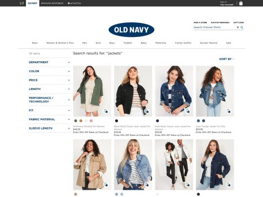 OldNavy Jackets review, a site that is one of many popular Popular Jacket Stores