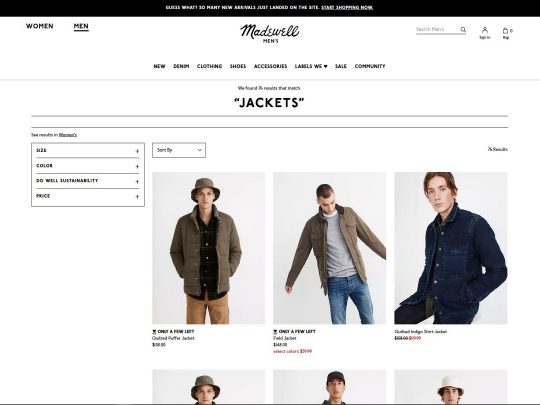 Madewell Jackets review, a site that is one of many popular Popular Jacket Stores