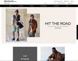 Revolve Man an eCommerce Shop With a Selection of Clothing Items and Accessories For Men