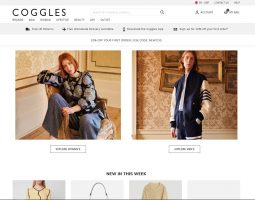 Coggles an eCommerce Shop With Many Clothing Items, and Beauty Products For Men and Women