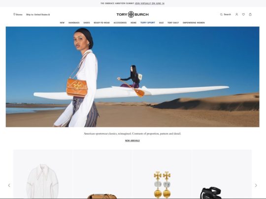 Tory Burch a Female eCommerce Clothing Store, Handbags, Dresses, Shoes and More