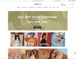 Forever21 is an eCommerce Shop which Sells quality clothing for men & women.