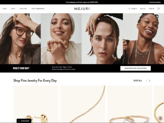Mejuri is the new luxury online handcrafted jewelry shop. Explore their jewelry online today.