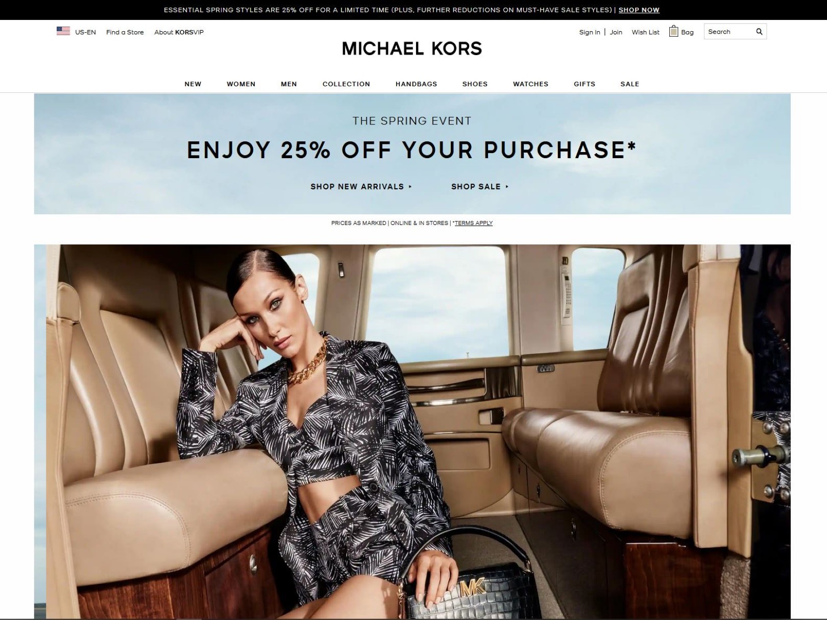 Michael Kors USA: Designer Handbags, Clothing, Menswear, Watches, Shoes,  And More