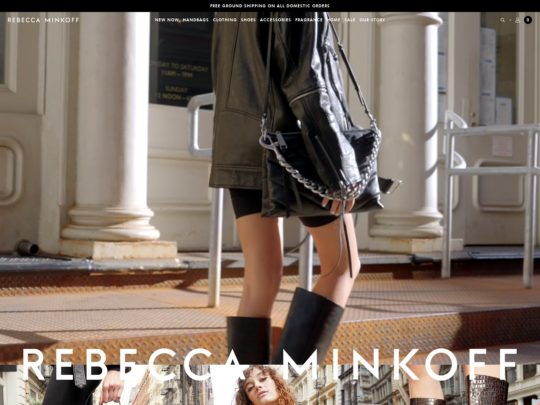 Rebecca Minkoff is an eCommerce store with great deals on designer handbags, clothing, shoes and more.
