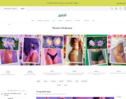 Aerie Underwear review, a site that is one of many popular Women's Underwear Stores