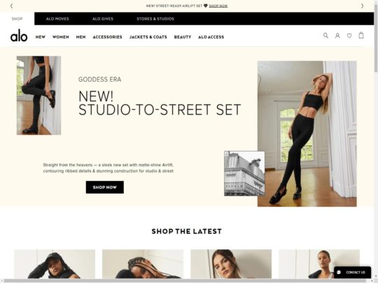 Alo Yoga review, a site that is one of many popular Branded Sports Stores