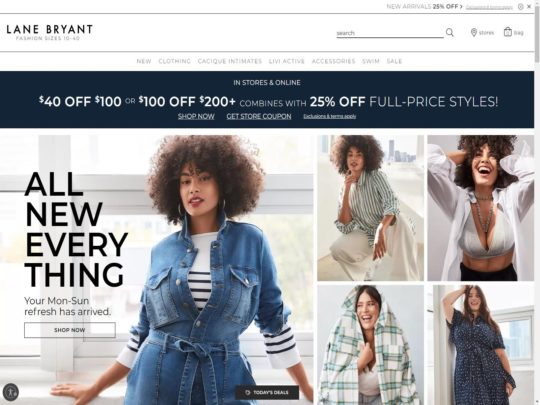 Lane Bryant review, a site that is one of many popular Plus Sized Women's Clothing