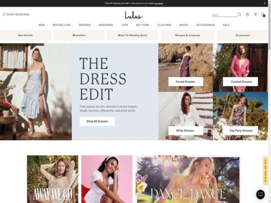 Lulus review, a site that is one of many popular Wedding Clothing Stores