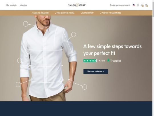 Tailor Store review, a site that is one of many popular Men's Tailored Clothing