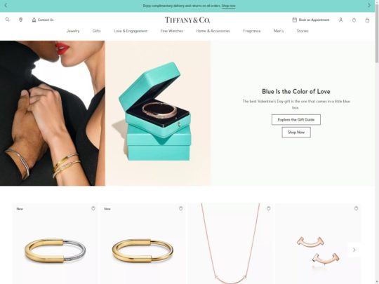 Tiffany & Co review, a site that is one of many popular Unisex Jewellery Stores