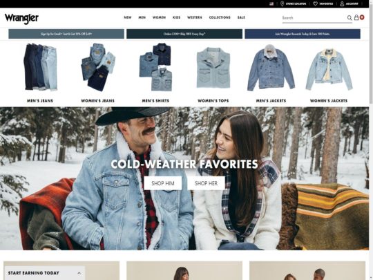 Wrangler review, a site that is one of many popular Stores for Jeans