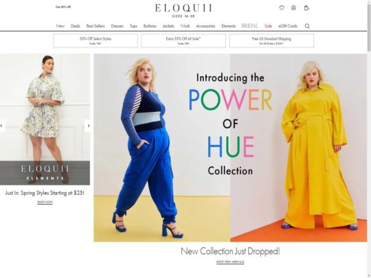Eloquii review, a site that is one of many popular Plus Sized Women's Clothing