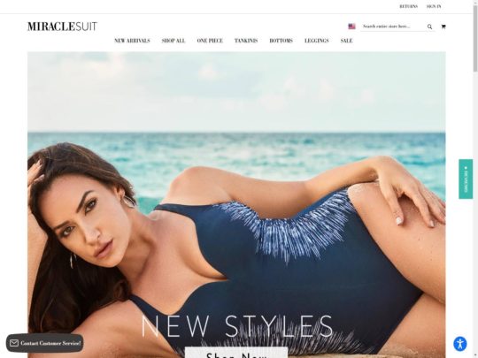 Miraclesuit review, a site that is one of many popular Women's Swimwear Stores