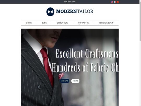 Modern Tailor review, a site that is one of many popular Men's Tailored Clothing