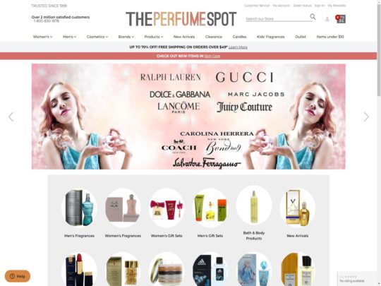 The Perfume Spot review, a site that is one of many popular Popular Fragrance Stores