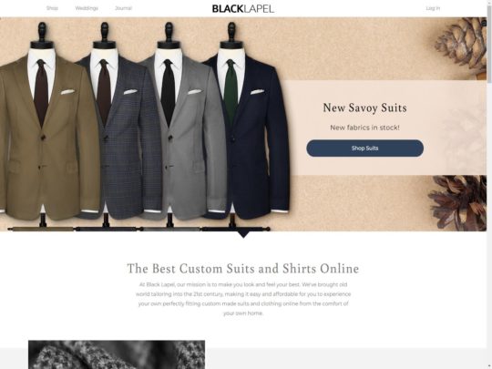 Black Lapel review, a site that is one of many popular Men's Suit Stores