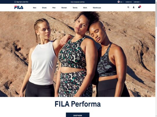 Fila review, a site that is one of many popular Branded Sports Stores