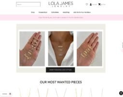 Lola James Jewelry review, a site that is one of many popular Female Jewellery Stores