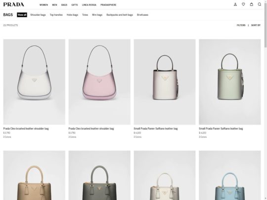 Prada Handbags review, a site that is one of many popular Popular Handbag Stores