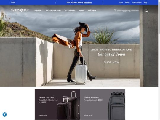 Samsonite review, a site that is one of many popular Popular Bag Stores