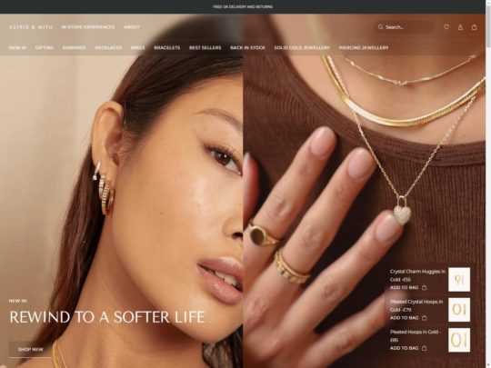 Astrid & Miyu review, a site that is one of many popular Female Jewellery Stores