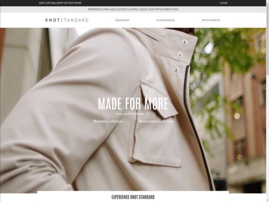 Knot Standard review, a site that is one of many popular Men's Tailored Clothing