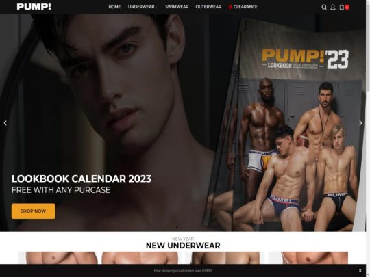 Pump review, a site that is one of many popular Men's Underwear Stores