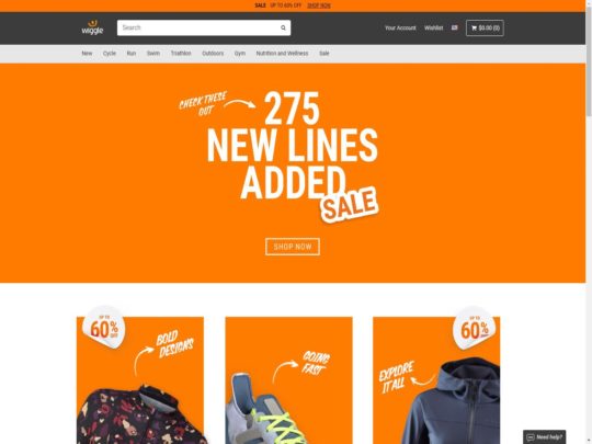 Wiggle review, a site that is one of many popular Sports Clothing Stores