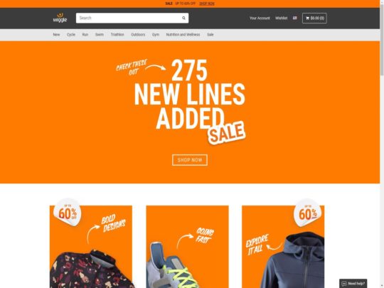 Wiggle review, a site that is one of many popular Sports Clothing Stores