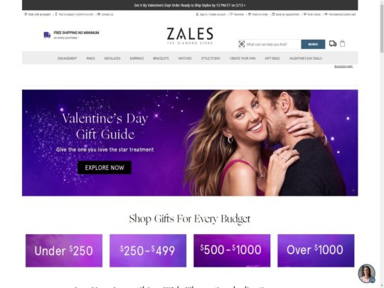 Zales review, a site that is one of many popular Unisex Jewellery Stores