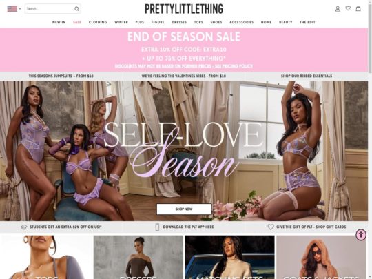 PrettyLittleThing review, a site that is one of many popular Women's eCommerce Stores