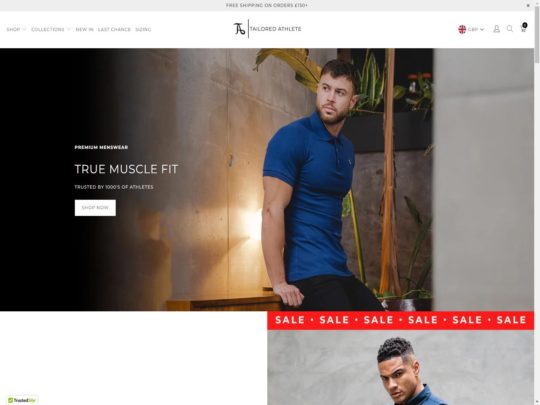 Tailored Athlete review, a site that is one of many popular Men's Tailored Clothing