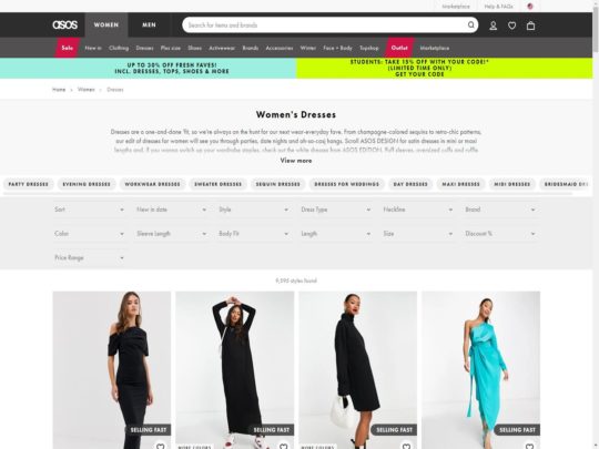 ASOS Dresses review, a site that is one of many popular Stores for Dresses