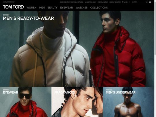 Tom Ford review, a site that is one of many popular Designer Brands