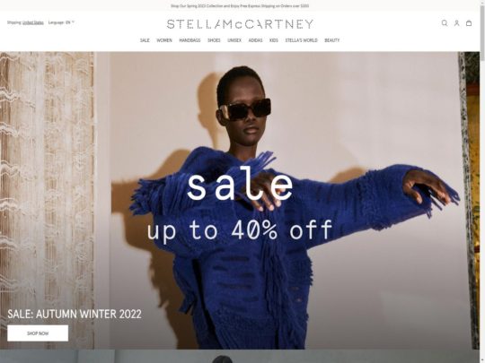 Stella McCartney review, a site that is one of many popular Designer Brands