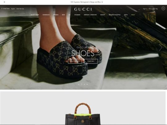 Browse the latest collection of products from Gucci and discover their online assortment of high-end clothing & accessories.