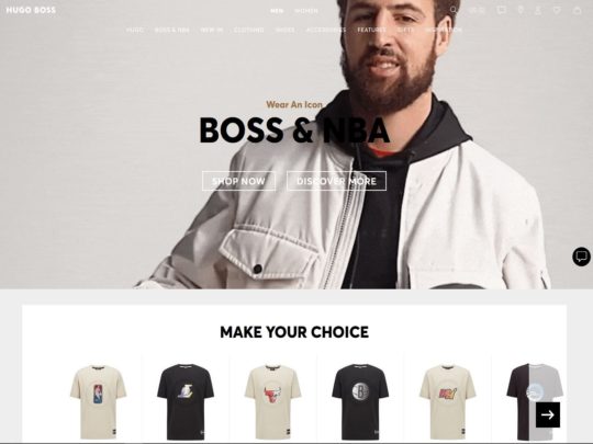 Hugo Boss latest collection of luxury fashion available to shop online