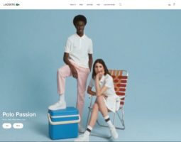 A stylish collection of Lacoste clothing and accessories available to shop online