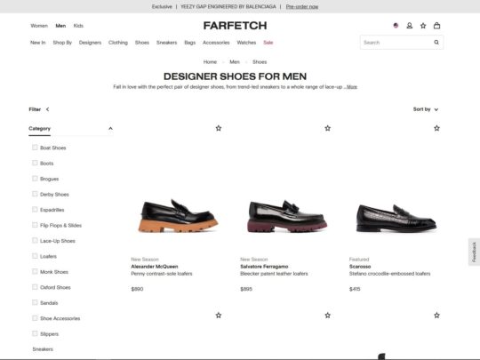 FarFetch Shoes Picture