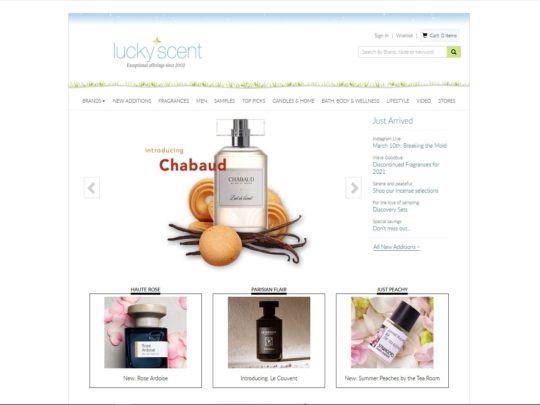 Discover luxury fragrances at Luckyscent.com - your destination for unique scents.