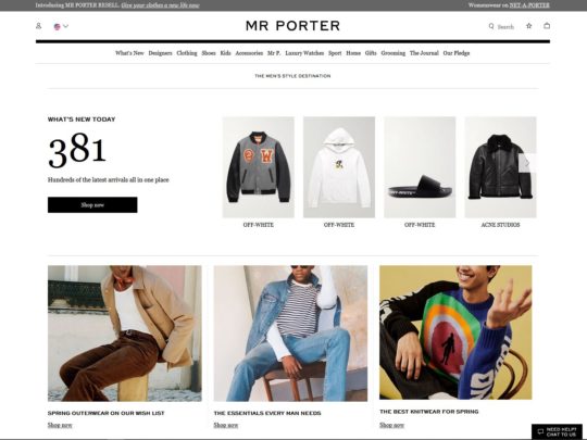 Upgrade your wardrobe with MR PORTER's latest collection of men's fashion. Shop now.