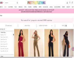 PrettyLittleThing Jumpsuits review, a site that is one of many popular Jumpsuit Stores